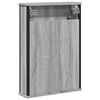 vidaXL Bad-Spiegelschrank Grau Sonoma 42x12x60 cm Holzwerkstoff