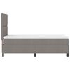 vidaXL Boxspringbett mit Matratze mit LED Taupe 80 x 200 cm Stoff