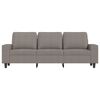 vidaXL 3-Sitzer-Sofa mit Hocker Taupe 180 cm Stoff
