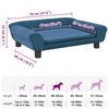vidaXL Hundebett Blau 70x48x22 cm Samt