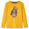 Kinder-Langarmshirt Ocker 128