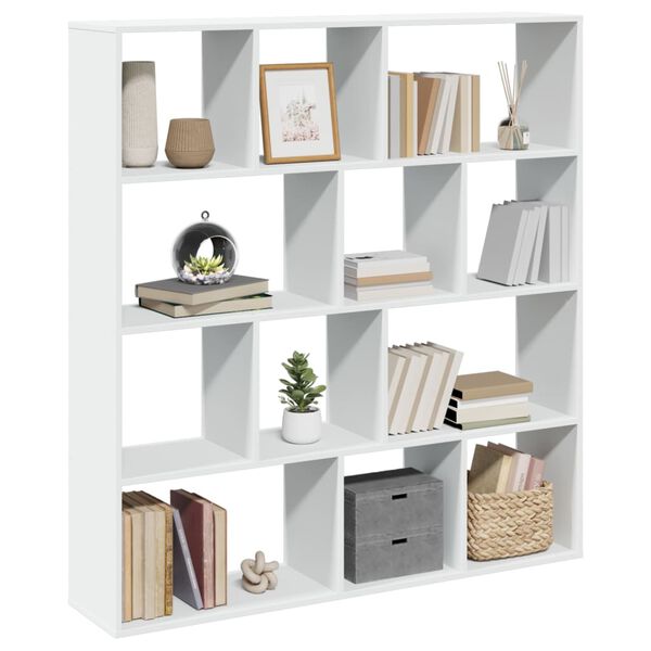 vidaXL Bücherregal Weiß 132x29x141,5 cm Holzwerkstoff