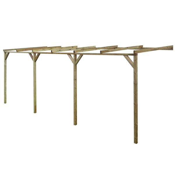 vidaXL Anlehn-Pergola B-Ware 2x6x2,2 m Massivholz Kiefer Impr&auml;gniert