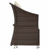 vidaXL 2-tlg. Garten-Lounge-Set mit Kissen Braun Poly Rattan