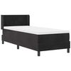 vidaXL Boxspringbett mit Matratze Schwarz 200 x 80 cm Samt