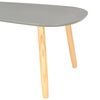 vidaXL Couchtische 2 Stk. Grau Kiefer Massivholz