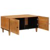 vidaXL Couchtisch mit T&uuml;r Hellbraun 80 x 50 x 40 cm Massivholz Akazie