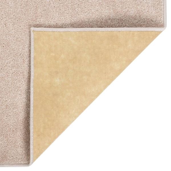vidaXL Teppich Kurzflor 200x290 cm Dunkelbeige