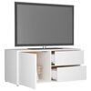 vidaXL TV-Schrank Wei&szlig; 80x34x36 cm Holzwerkstoff