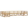 vidaXL Outdoor-Sofagarnitur 7 pcs Wei&szlig; Massivholz Akazie