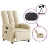 vidaXL Massagesessel Elektrisch Creme Stoff