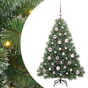 vidaXL K&uuml;nstlicher Weihnachtsbaum mit 150 LEDs Gr&uuml;n 120 cm PE und PVC
