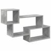 vidaXL Schwebendes Regal Wandhalterung Betongrau 87 x 20 x 55 cm