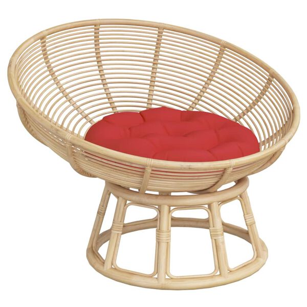 vidaXL Kissen Rund Rot &Oslash; 60 x 11 cm Oxford-Gewebe