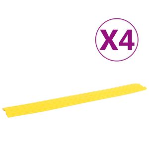 vidaXL Kabelbr&uuml;cken 4 Stk. 98,5 cm Gelb