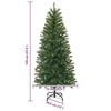 vidaXL K&uuml;nstlicher Weihnachtsbaum Gr&uuml;n 120 cm PVC, PE und Stahl