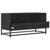 vidaXL TV-Schrank Schwarz 80x34,5x40 cm Holzwerkstoff und Metall