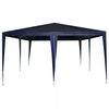 vidaXL Party-Zelt Blau 400 x 400 x 266 cm Polyethylen und Stahl