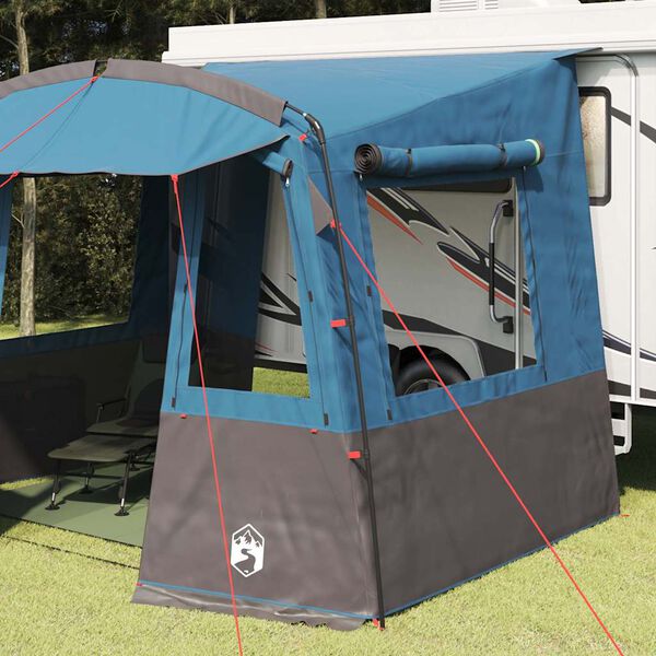 vidaXL Heckzelte f&uuml;r Wohnwagen Rechtwinklig Blau 352 x 250 x 240 cm