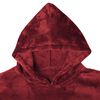 vidaXL Decken-Hoodie Bordeauxrot M Flanell