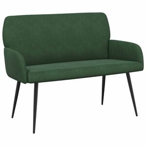 vidaXL 2-Sitzer Sofa mit Metallbeinen 2-Sitzer Dunkelgr&uuml;n Cordstoff