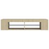 vidaXL TV-Schrank mit LED-Leuchten Sonoma-Eiche 135x39x30 cm