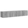 vidaXL TV-Wandschrank 2 stk. Sonoma-Grau Holzwerkstoff