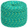 vidaXL Mehrzweck-Allzweckseil 8 mm 25 m Gr&uuml;n PP 420 kg Max. Traglast