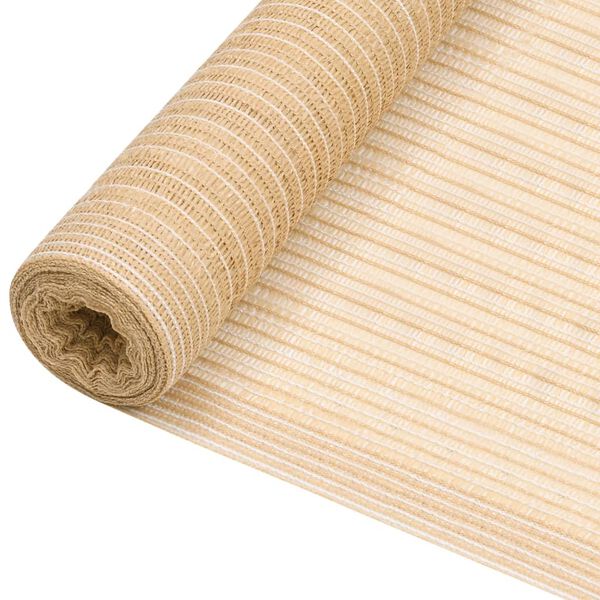 vidaXL Zaunblende Beige 2x50 m HDPE 195 g/m&sup2;