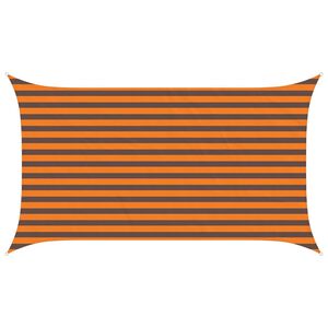 vidaXL Sonnensegel Orange und Braun 3,5 x 2 m 100 % Polyester Oxford