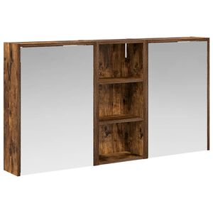 vidaXL Badezimmerschrank-Set 3 pcs 116 x 16 x 62,5 cm Holzwerkstoff