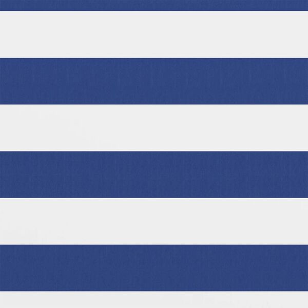 vidaXL Balkon-Sichtschutz Weiß und Blau 120x600 cm Oxford-Gewebe