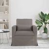 vidaXL Sofa Taupe Gesamtabmessungen: 78 x 78 x 80 cm (B x T x H) Samt