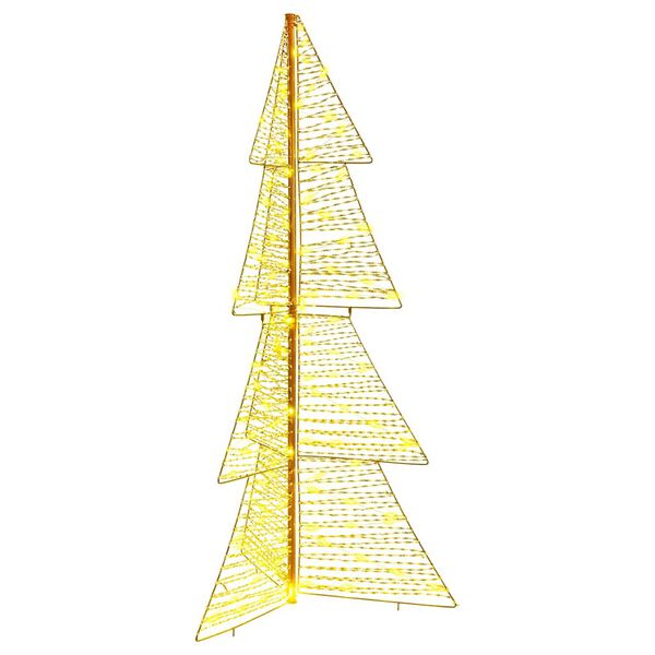vidaXL Weihnachtsbaum mit 160 LEDs Warmes Wei&szlig; 150 cm PET