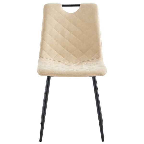 vidaXL Esszimmerst&uuml;hle 4 Stk. Creme Kunstleder