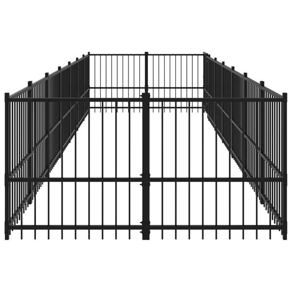 vidaXL Outdoor-Hundezwinger Stahl 13,14 m&sup2;