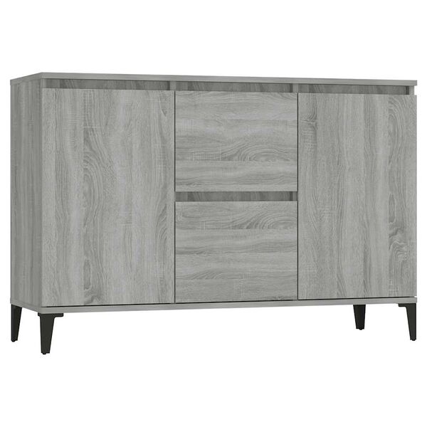 vidaXL Sideboard Grau Sonoma 102x35x70 cm Holzwerkstoff