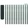 vidaXL Eurozaun Stahl 25 x 1,7 m Gr&uuml;n