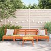 vidaXL Gartensofas ohne Armlehnen 4 Stk. Wachsbraun Massivholz Kiefer