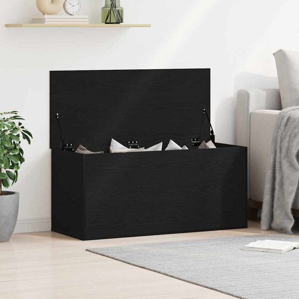 vidaXL Aufbewahrungsbox Schwarz Eichen-Optik 100 x 42 x 46 cm