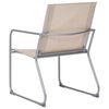 vidaXL 4-tlg. Garten-Lounge-Set Stoff und Stahl Creme