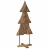 vidaXL Weihnachtsbaum mit Ständer Braun 150 cm Massivholz Teak