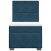 vidaXL Boxspringbett mit Matratze Blau 90x190 cm Samt