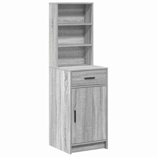 vidaXL Highboard Graues Sonoma 40 x 40,5 x 135 cm Holzwerkstoff