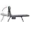vidaXL Angelliege mit Schlammbeinen Klappbar Grau Melange