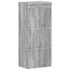 vidaXL Badezimmer-Wandschrank TULUM Graues Sonoma 37 x 24,5 x 86 cm