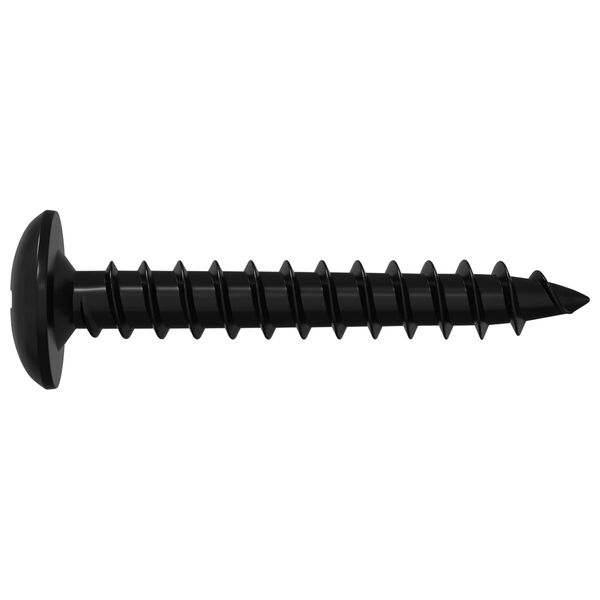 vidaXL Selbstschneidender Nagel 2 pcs Schwarz 4 x 25 mm Stahl