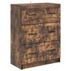 vidaXL Schubladenschrank Ger&auml;ucherte Eiche 66 x 34,5 x 87 cm