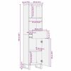 vidaXL Badezimmerschrank Braun 38 x 33 x 160 cm Massivholz Mango