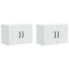 vidaXL Geschirrsp&uuml;lerfront Kalmar 2 pcs Wei&szlig; Holzwerkstoff